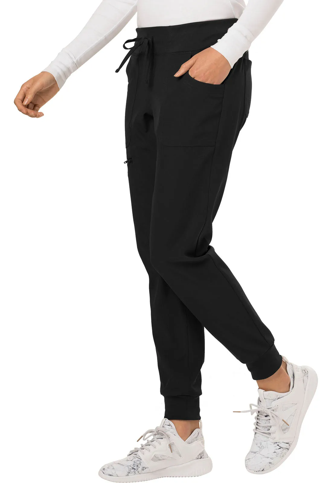 HeartSoul The Jogger Low Rise Tapered Leg Pants Black Talls