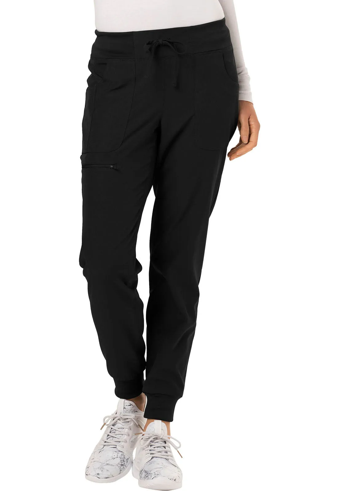 HeartSoul The Jogger Low Rise Tapered Leg Pants Black Talls