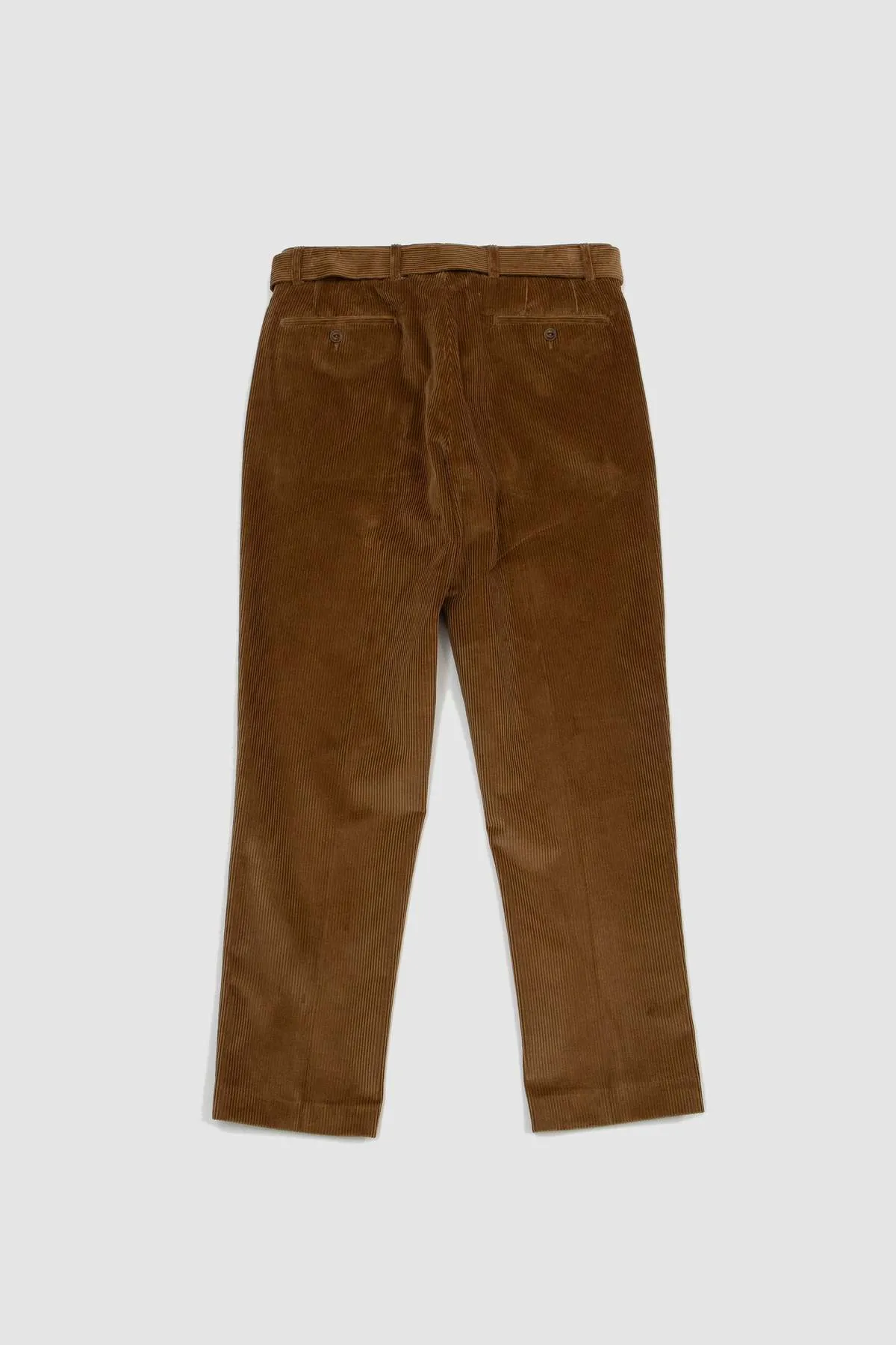 Hoche Italian Co. Cord 8 Wales Pants - Dark Sepia