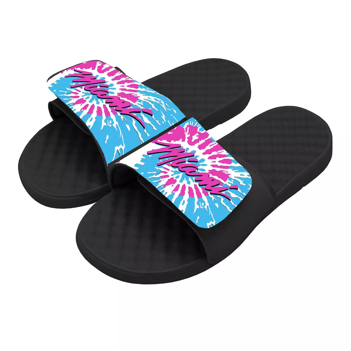 ISlide Miami HEAT Tie Dye Wordmark Sandals