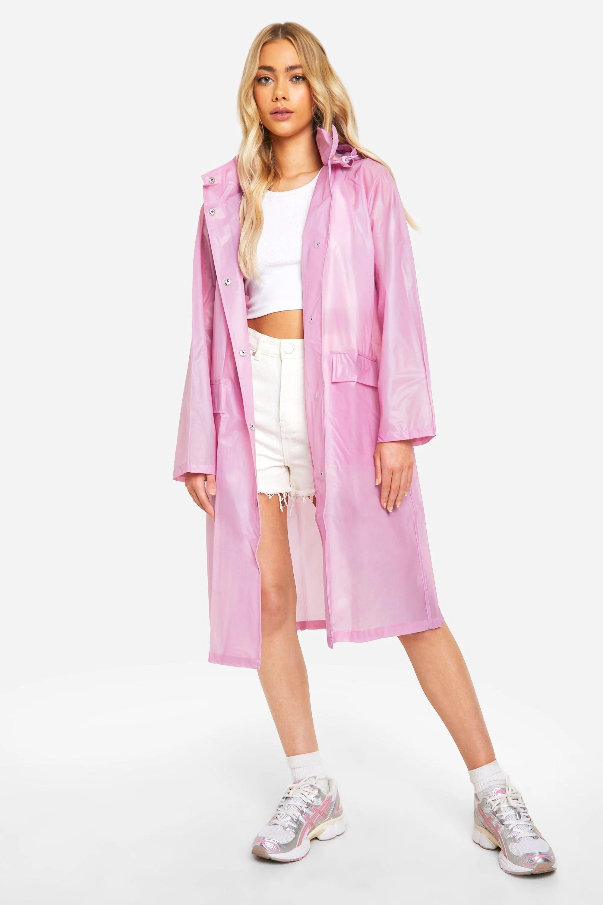 Jackets & Coats | Hooded Longline Festival Mac | boohoo