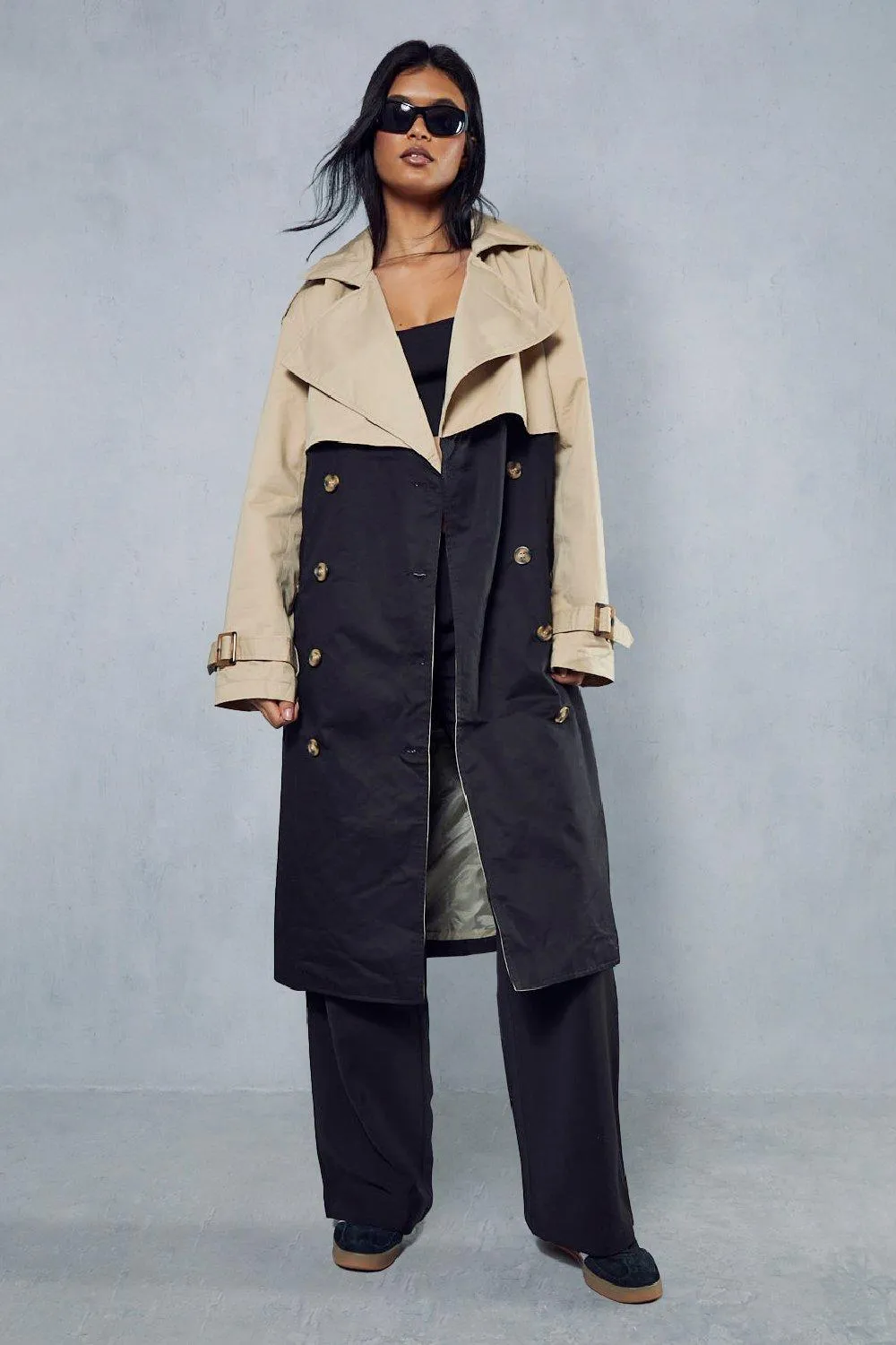 Jackets & Coats | Oversized Belted Trench Coat | MissPap