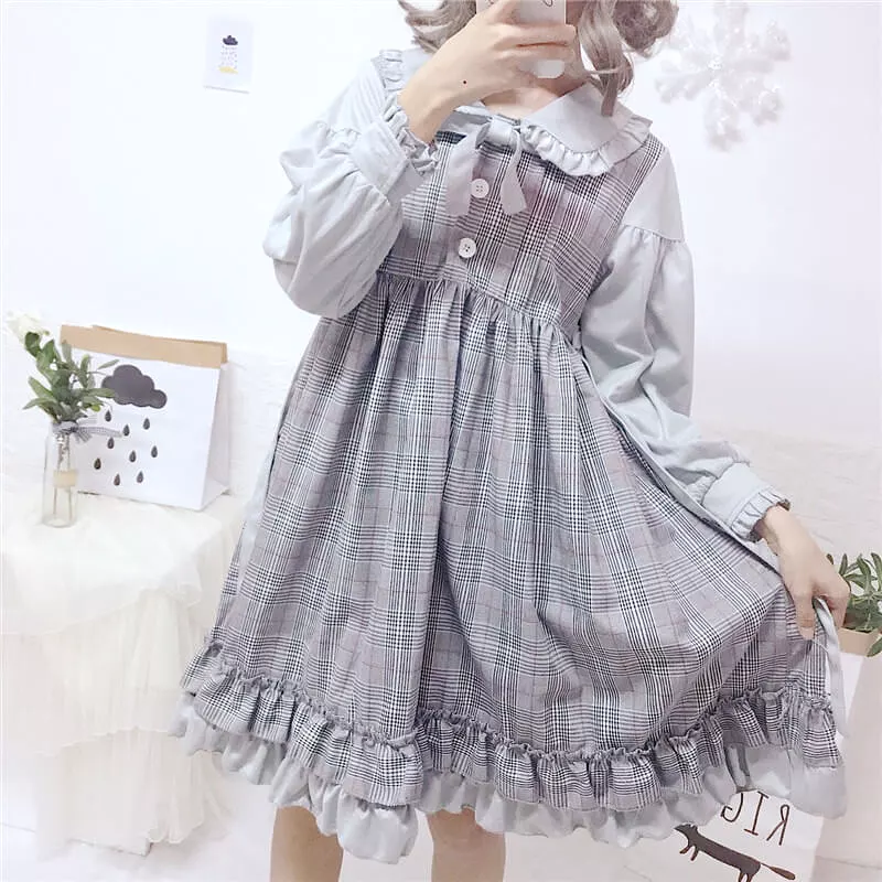 JAPANESE SWEET FAKE TWO PIECES DRESS BY71177