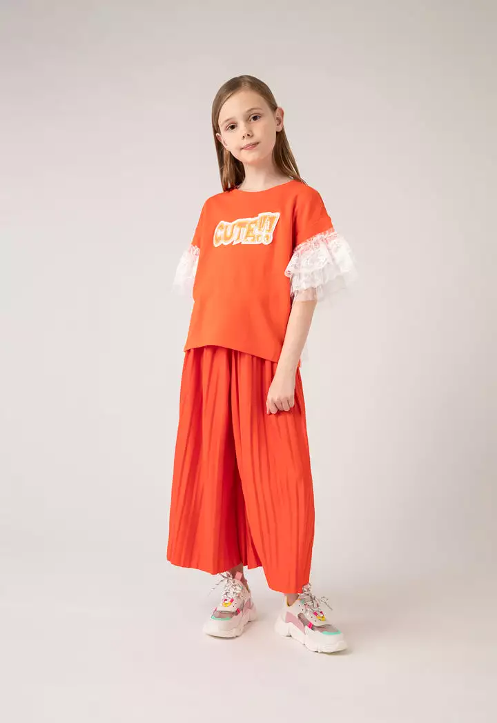 Jersey Pleated Culottes