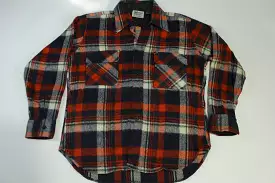 Kmart Key Brushed Wool Blend Vintage 70's  Plaid Lumberjack Flannel Shirt (NOS Deadstock)