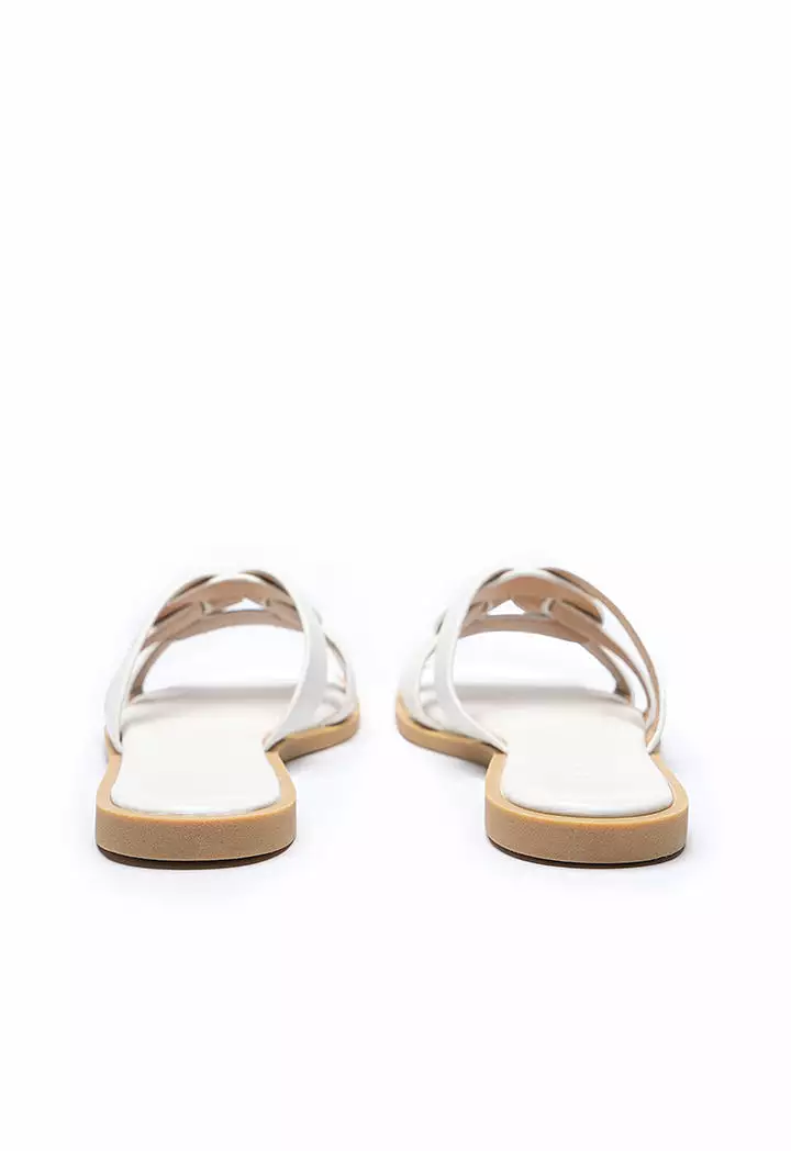 Knotted Vamp Slip On Sandals