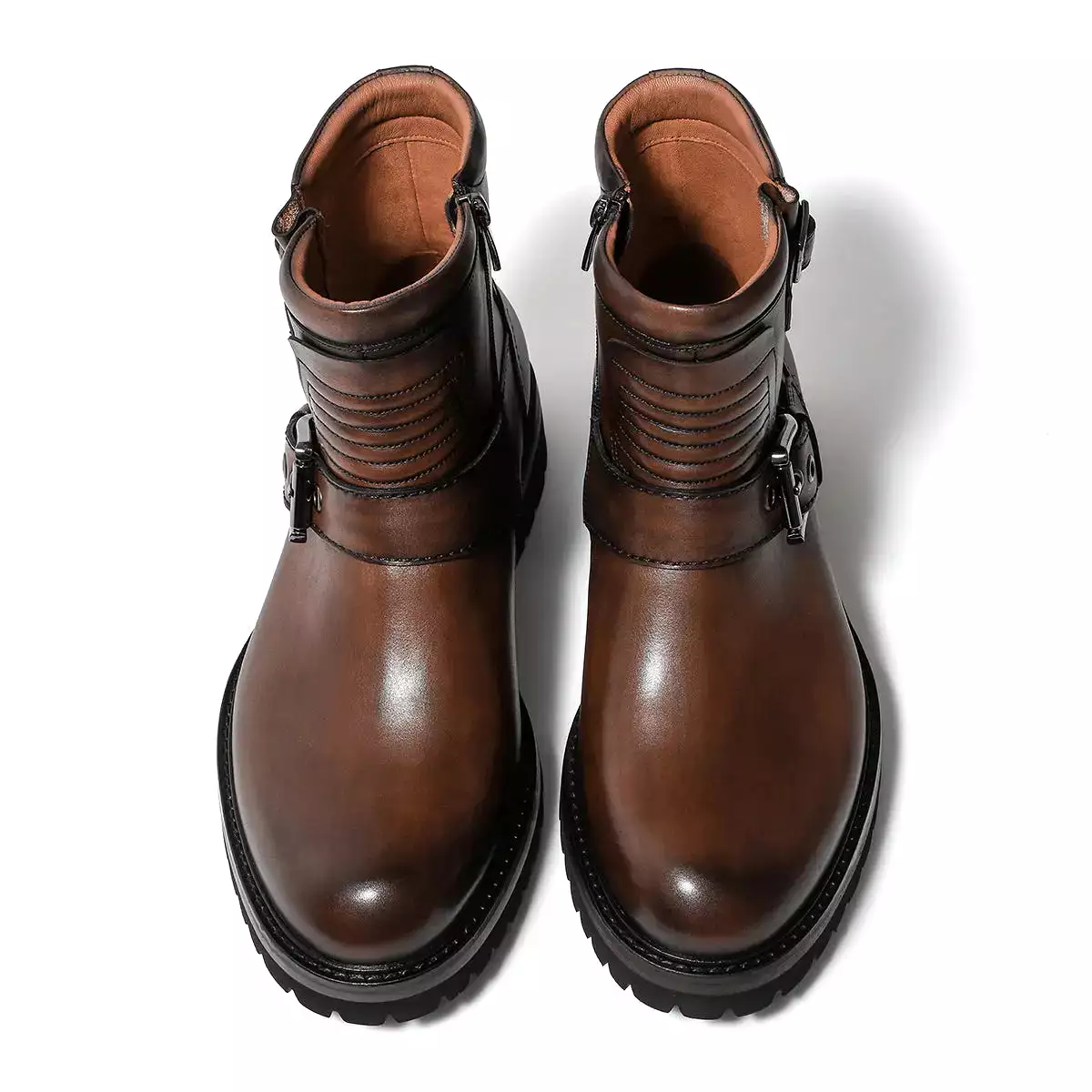 Man's Soft Leather Boots 528H05