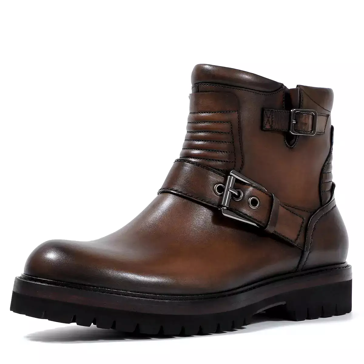 Man's Soft Leather Boots 528H05