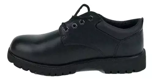 Men's JACATA •Low-Cut Work Oxford•  8653 Black Smooth Leather