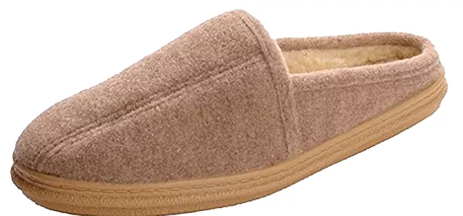 Men's Slippers International •Auburn• Fleeced-lined Scuff Slipper