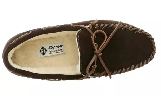 Men's Tamarac by Slippers International •Arizona• Fleece- lined Suede Slipper