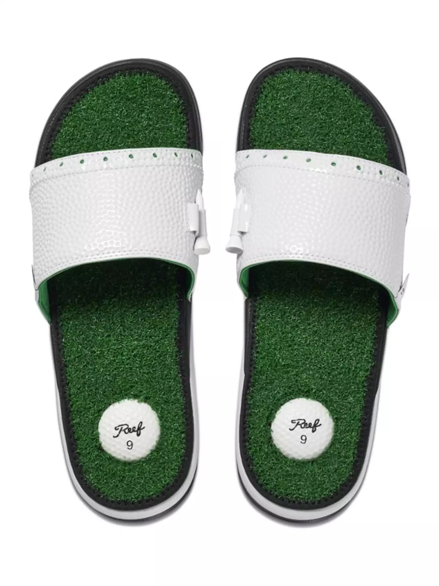 Mulligan Slide Green Sandals