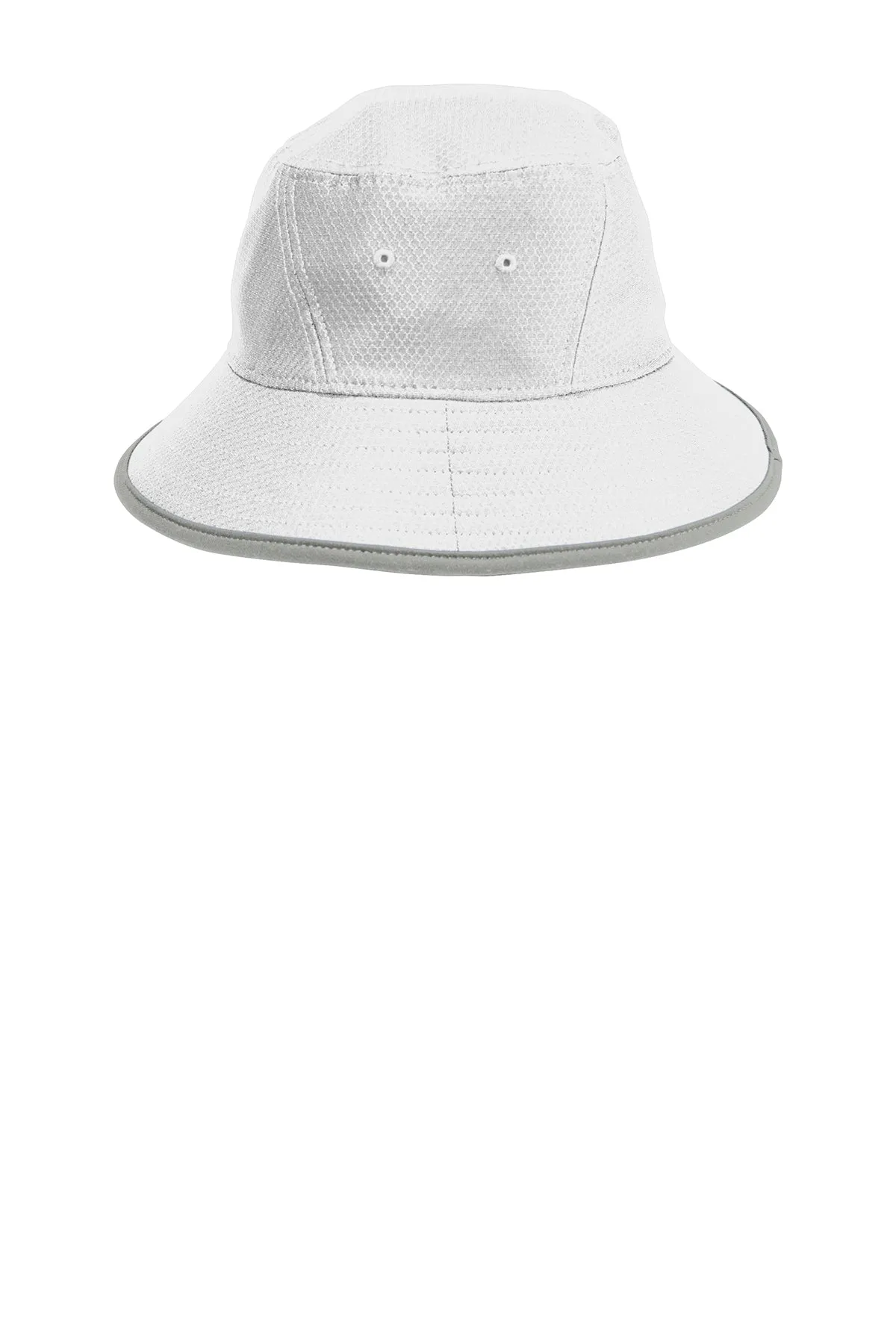 New Era Hex Era Branded Bucket Hats, White Rainstorm Grey