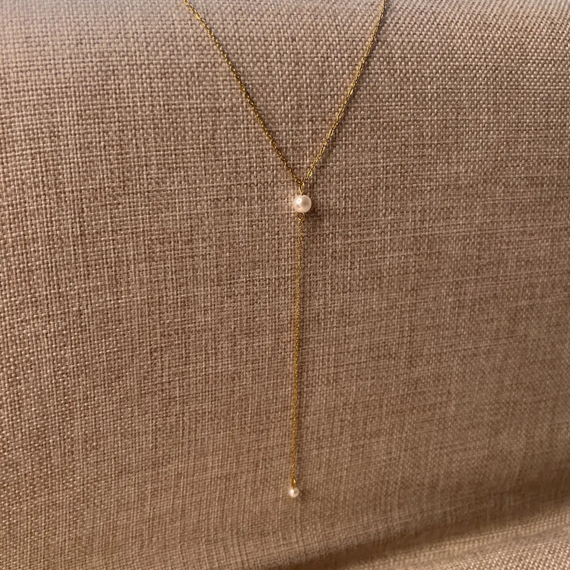 Pearl Gold Filled Y-Necklace