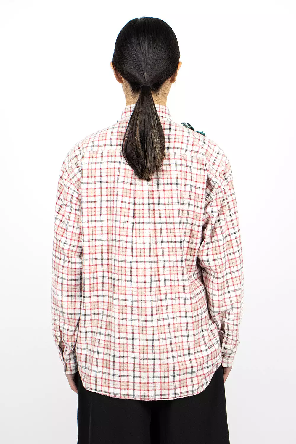 Rebuild Ribbon Flannel Shirt Red/Green