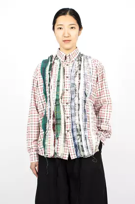 Rebuild Ribbon Flannel Shirt Red/Green