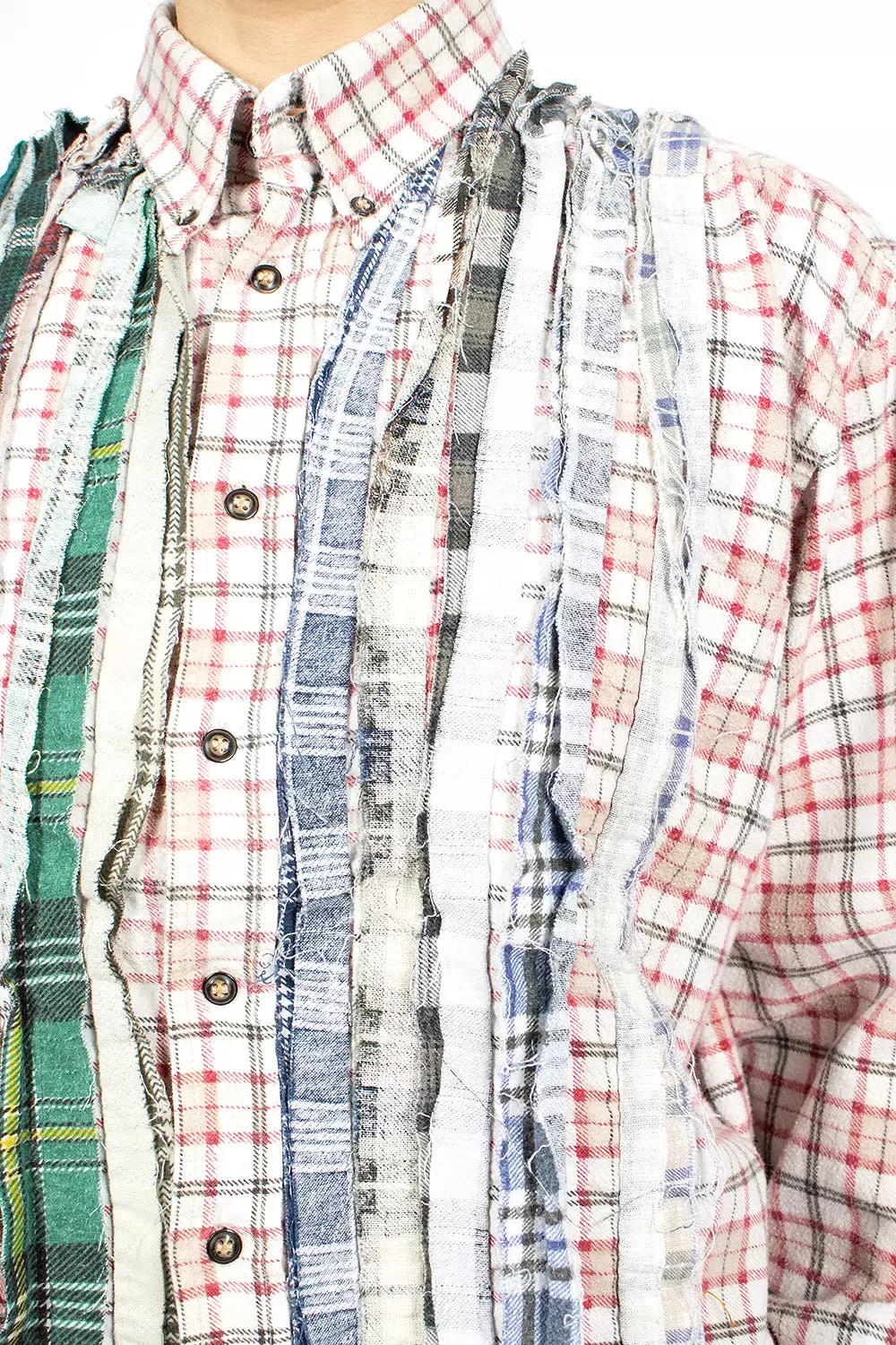 Rebuild Ribbon Flannel Shirt Red/Green