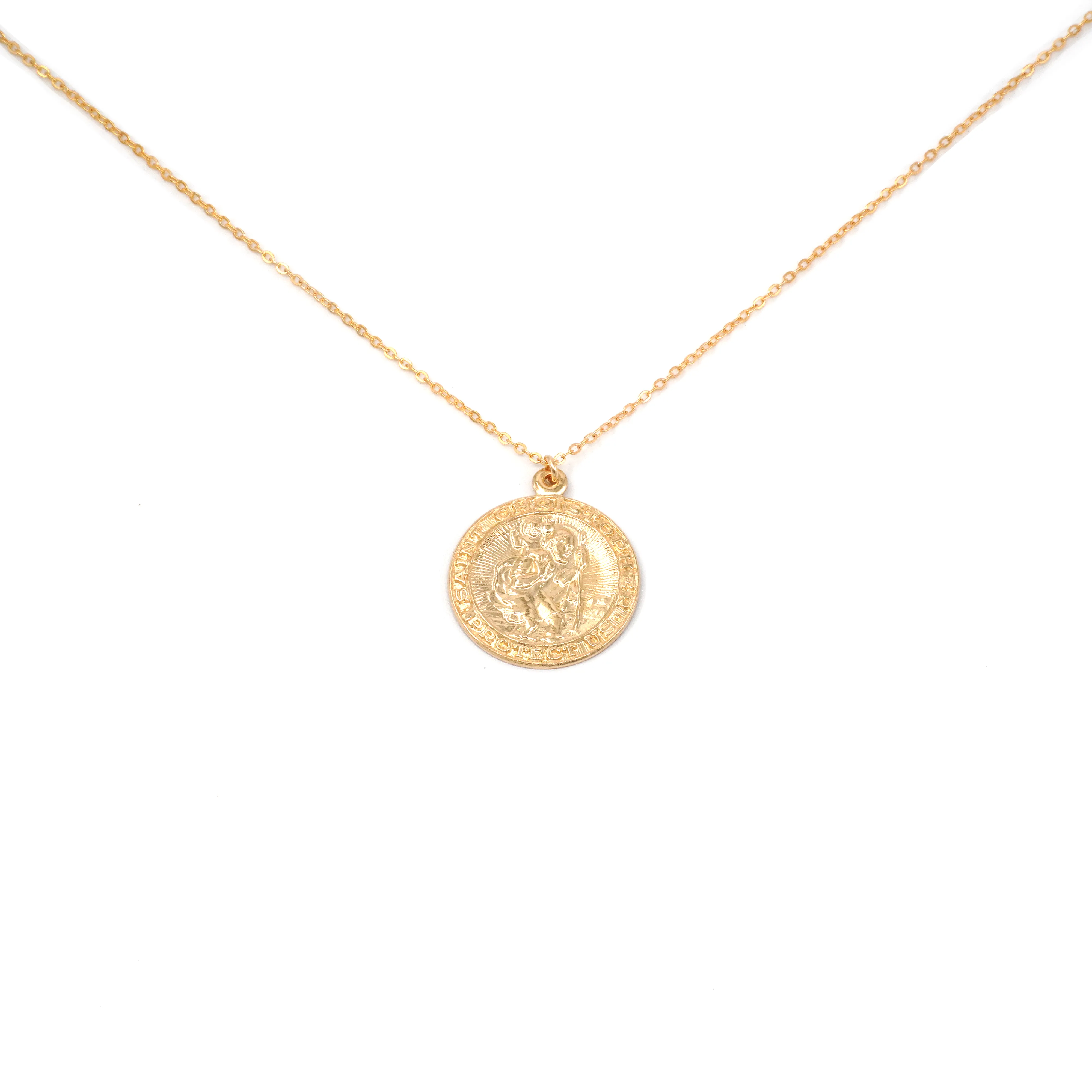 Saint Christopher Coin Necklace Wholesale