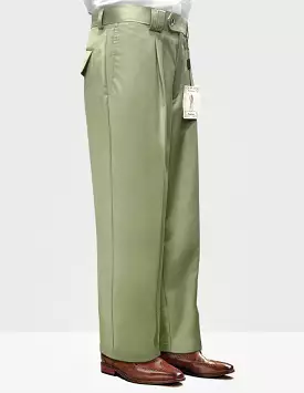 STATEMENT CLOTHING | SOLID COLOR WIDE LEG PANTS WP-100-APPLEGREEN