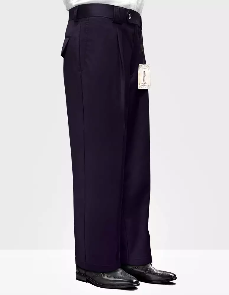 STATEMENT CLOTHING | SOLID COLOR WIDE LEG PANTS WP-100-EGGPLANT