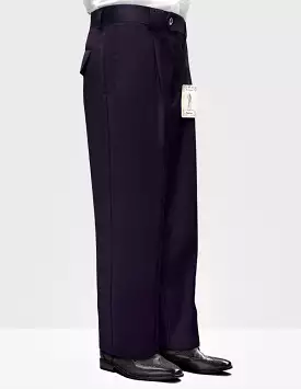 STATEMENT CLOTHING | SOLID COLOR WIDE LEG PANTS WP-100-EGGPLANT