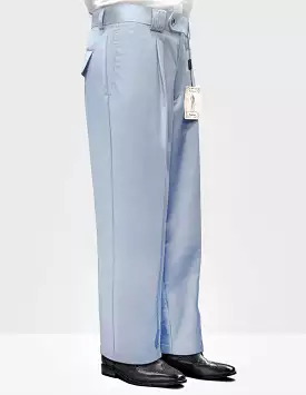 STATEMENT CLOTHING | SOLID COLOR WIDE LEG PANTS WP-100-POWDER