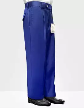 STATEMENT CLOTHING | SOLID COLOR WIDE LEG PANTS WP-100-ROYALBLUE