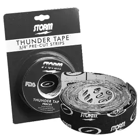 Storm Black 3/4 Pre-Cut Roll Thunder Tape - 50 pieces