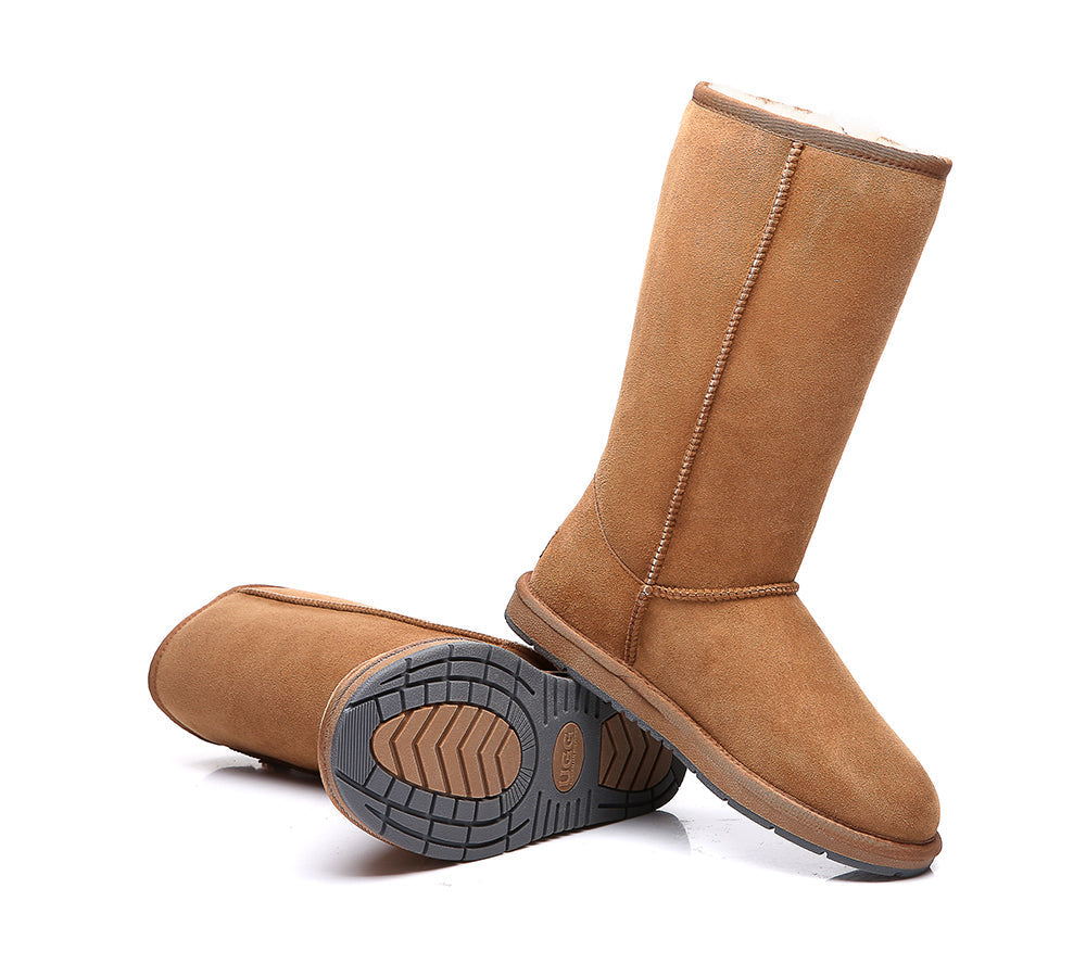 UGG Australian Shepherd Australian Premium Double Face Sheepskin Tall Side Zip Water Resistant Boots