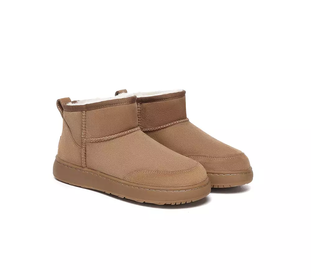 UGG AUSTRALIAN SHEPHERD Sheepskin Wool Ankle Ultra Mini Outdoor Boots