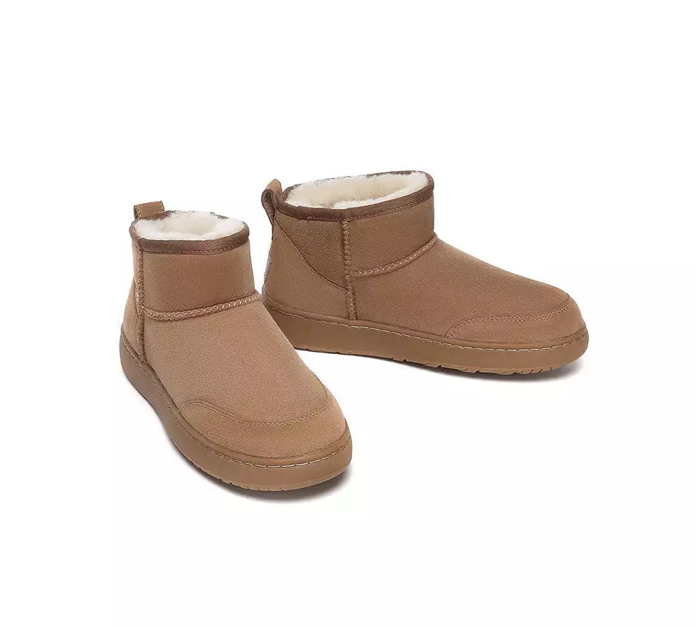 UGG AUSTRALIAN SHEPHERD Sheepskin Wool Ankle Ultra Mini Outdoor Boots