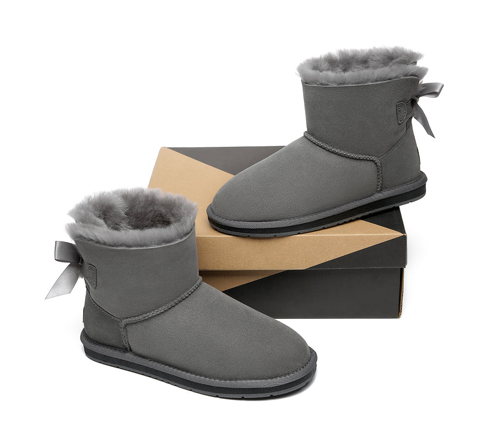 UGG Australian Shepherd Single Back Bow Women Mini Ugg Boots