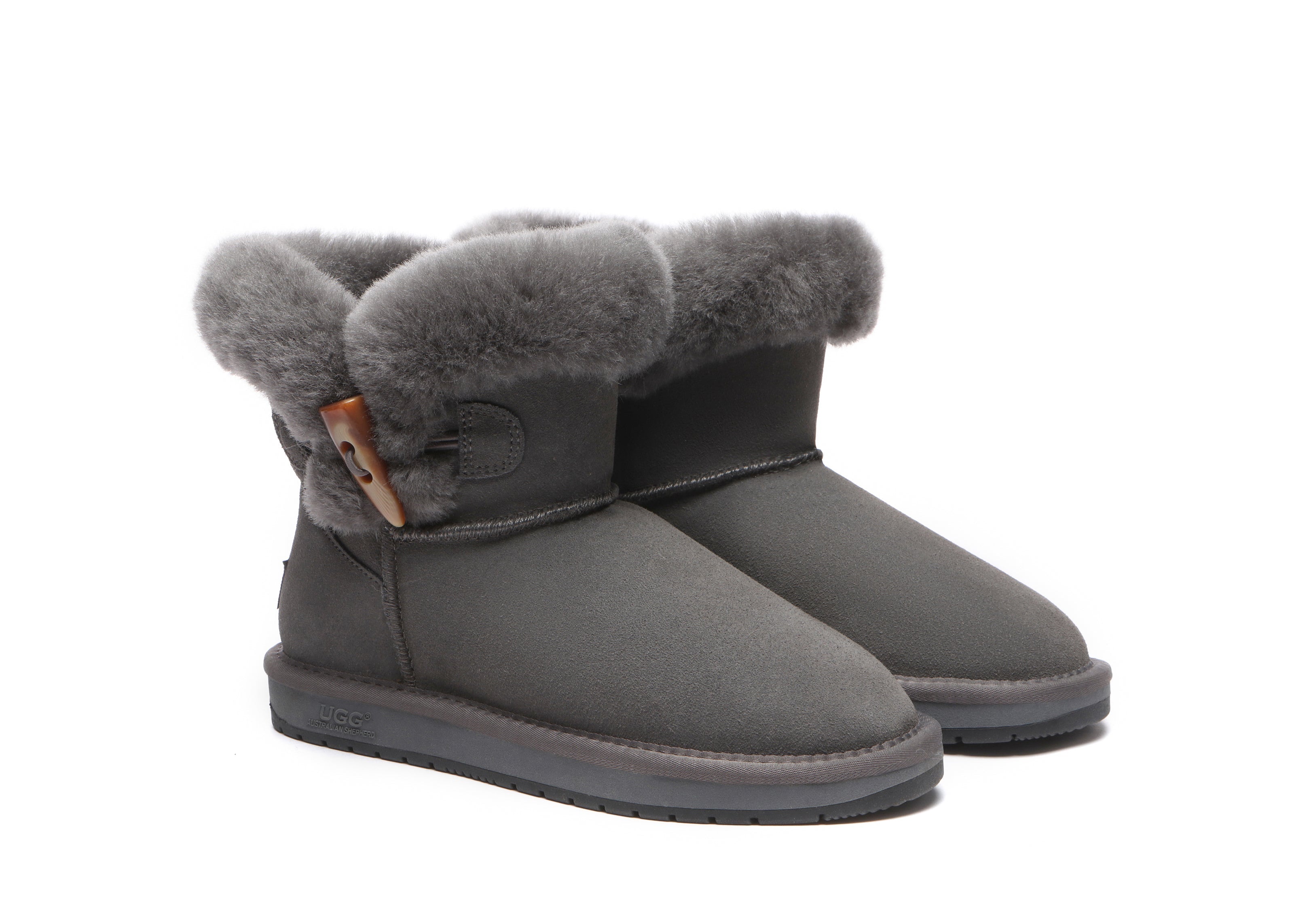 UGG Australian Shepherd Tiara Fluffy Top Women Mini Ugg Boots