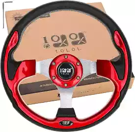 Universal 12.5 Inch Red Golf Cart Steering Wheel Available in Three Colors - 10L0L