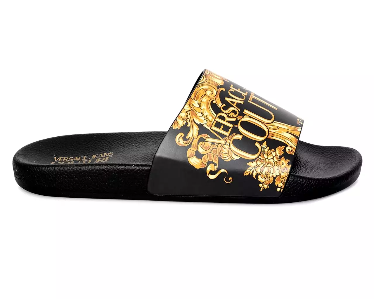 Versace Jeans Couture ZS365 Baroque Logo Slider Black