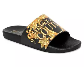 Versace Jeans Couture ZS365 Baroque Logo Slider Black