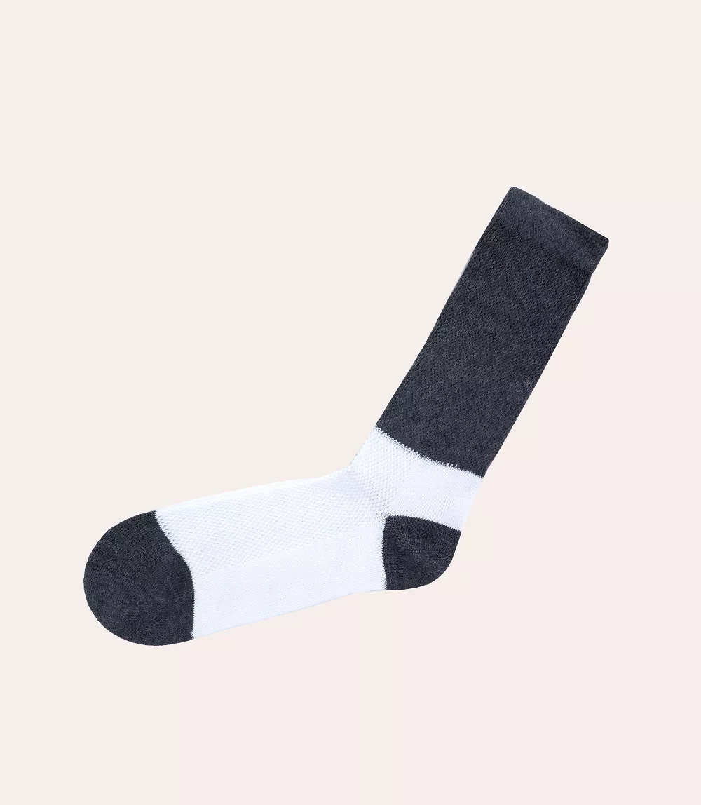 WA1145-WHITE-GRY-Women Socks