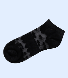 WA1345-BLACK-Women Ankle Sock