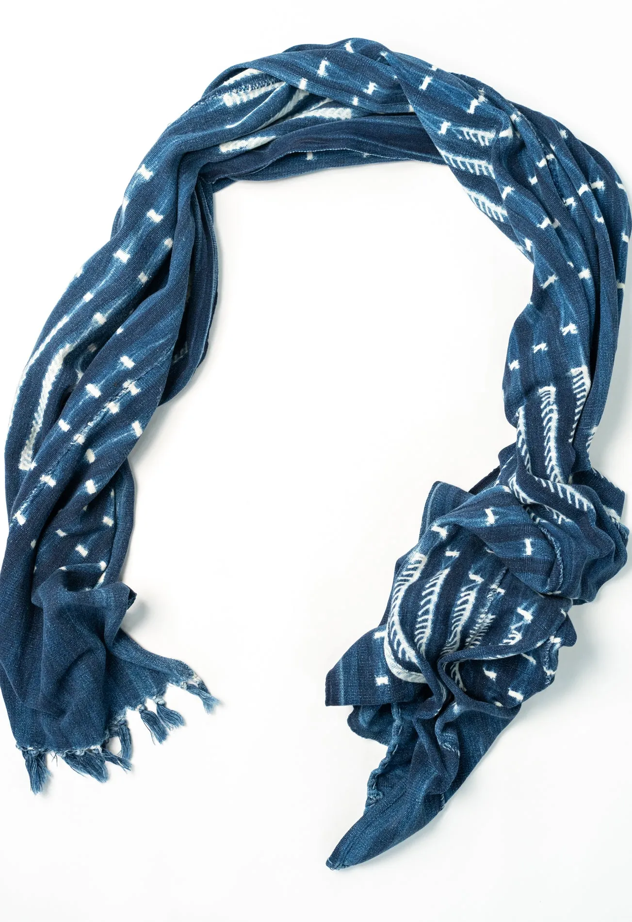 West African Indigo Handloomed Scarves