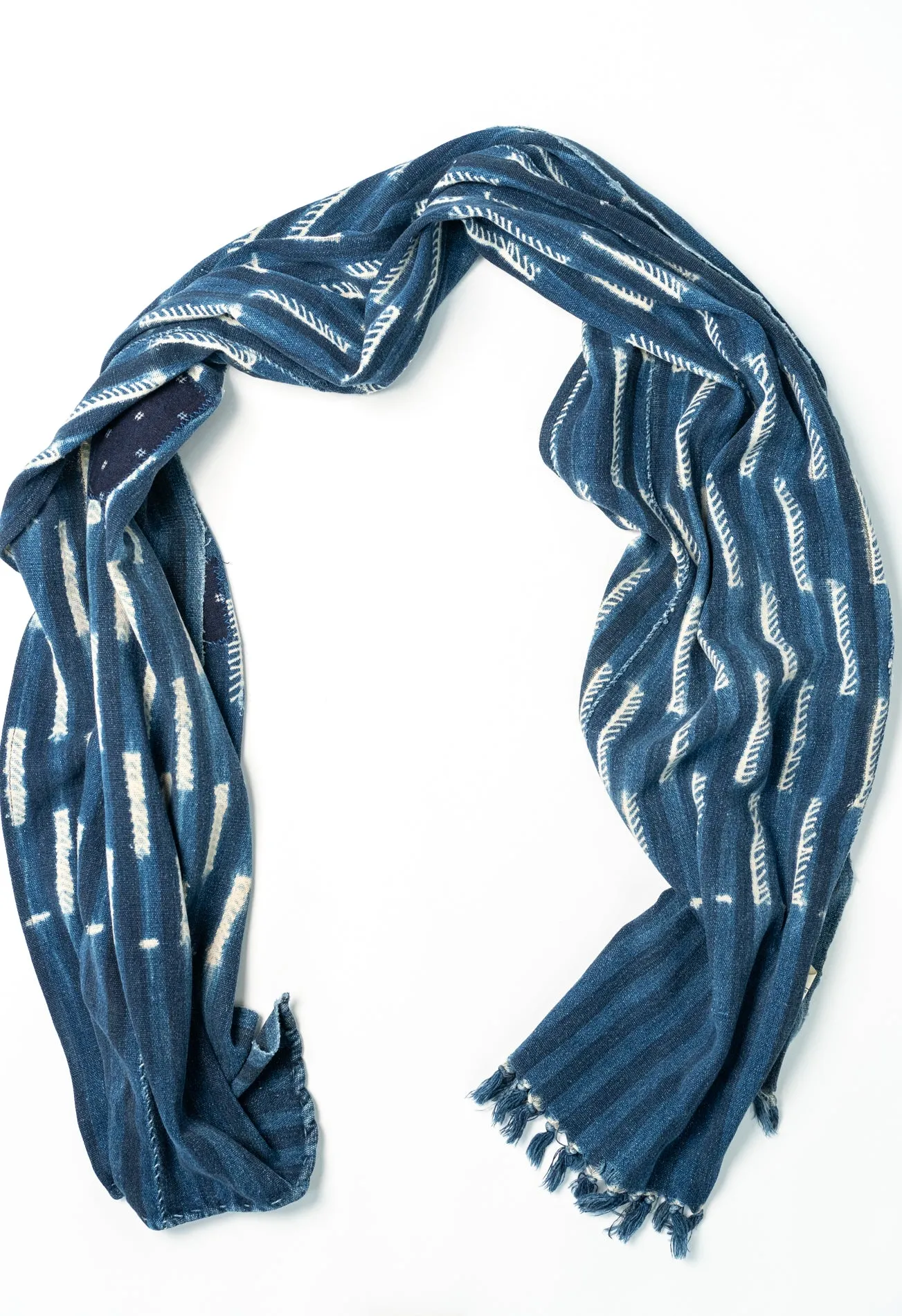 West African Indigo Handloomed Scarves