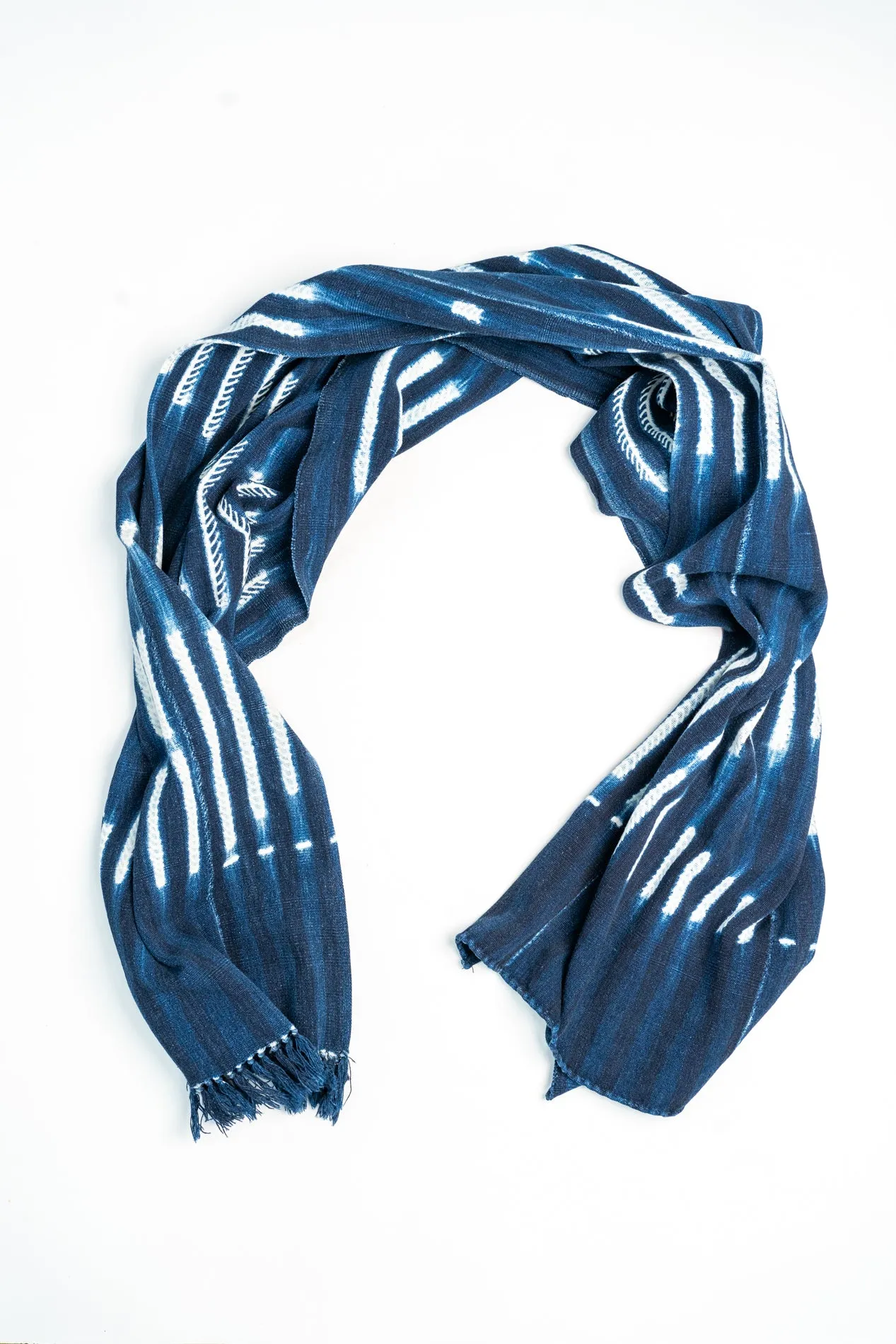 West African Indigo Handloomed Scarves