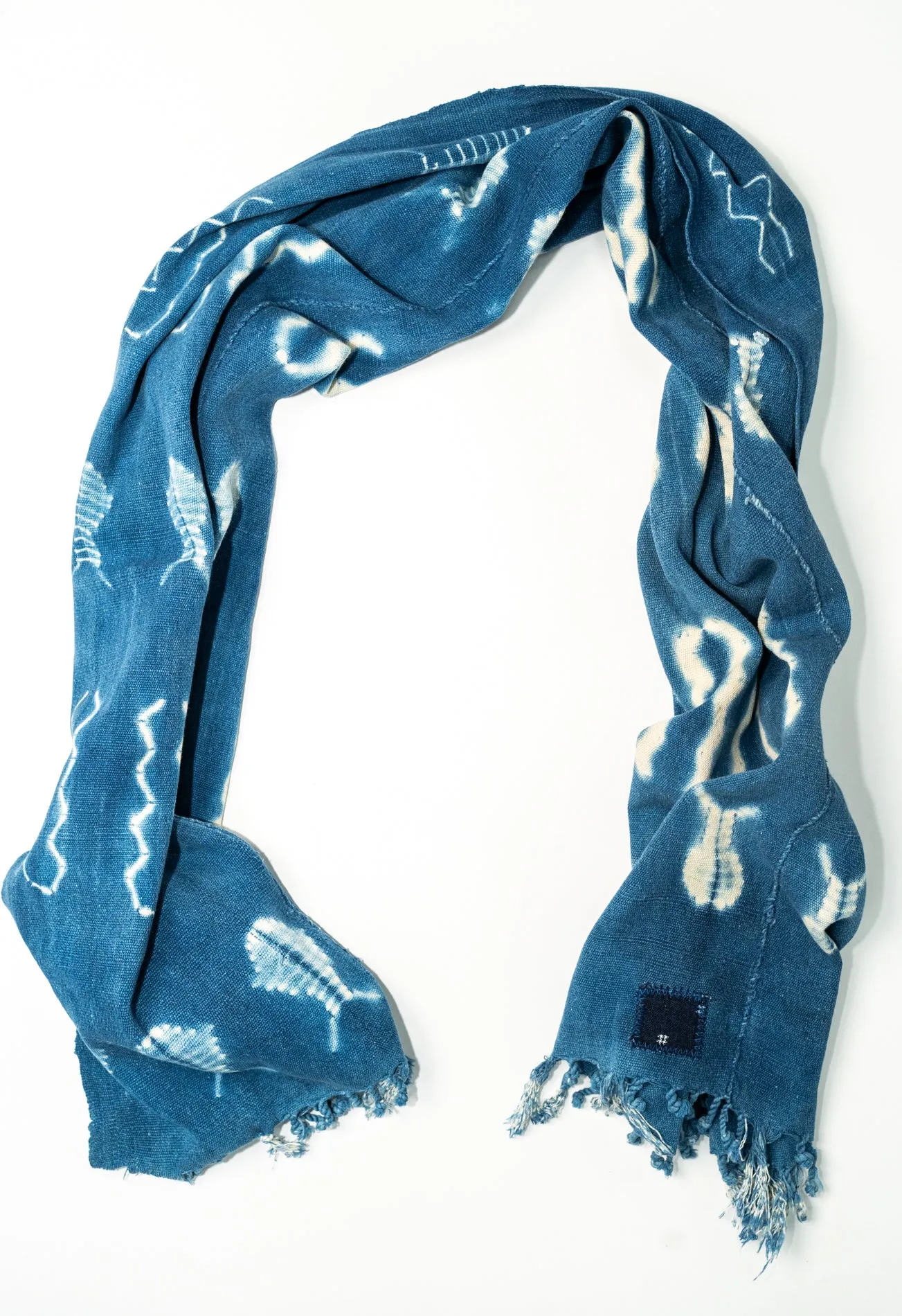 West African Indigo Handloomed Scarves