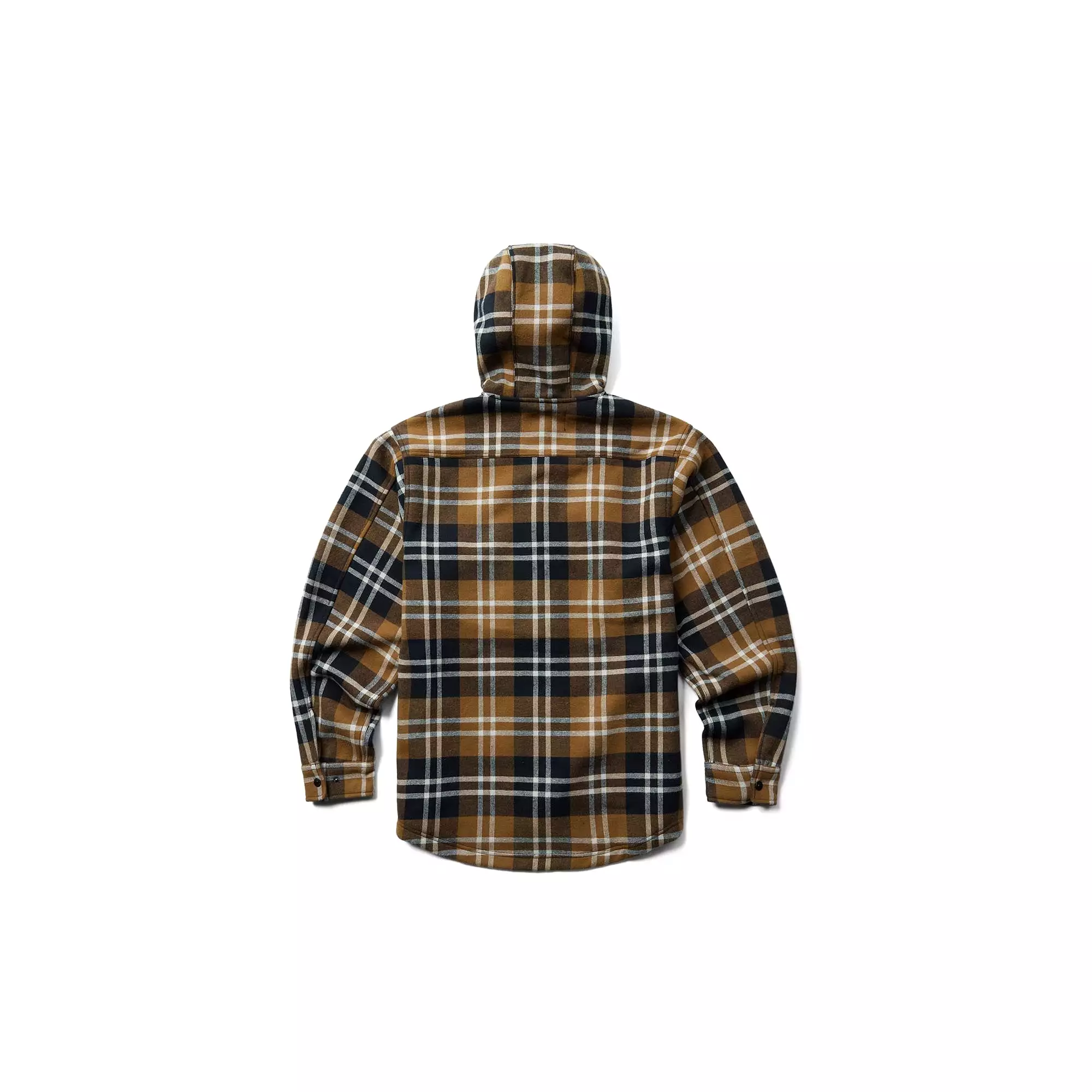 Wolverine Bucksaw Hooded Flannel Shirt Jac Pecan Plaid