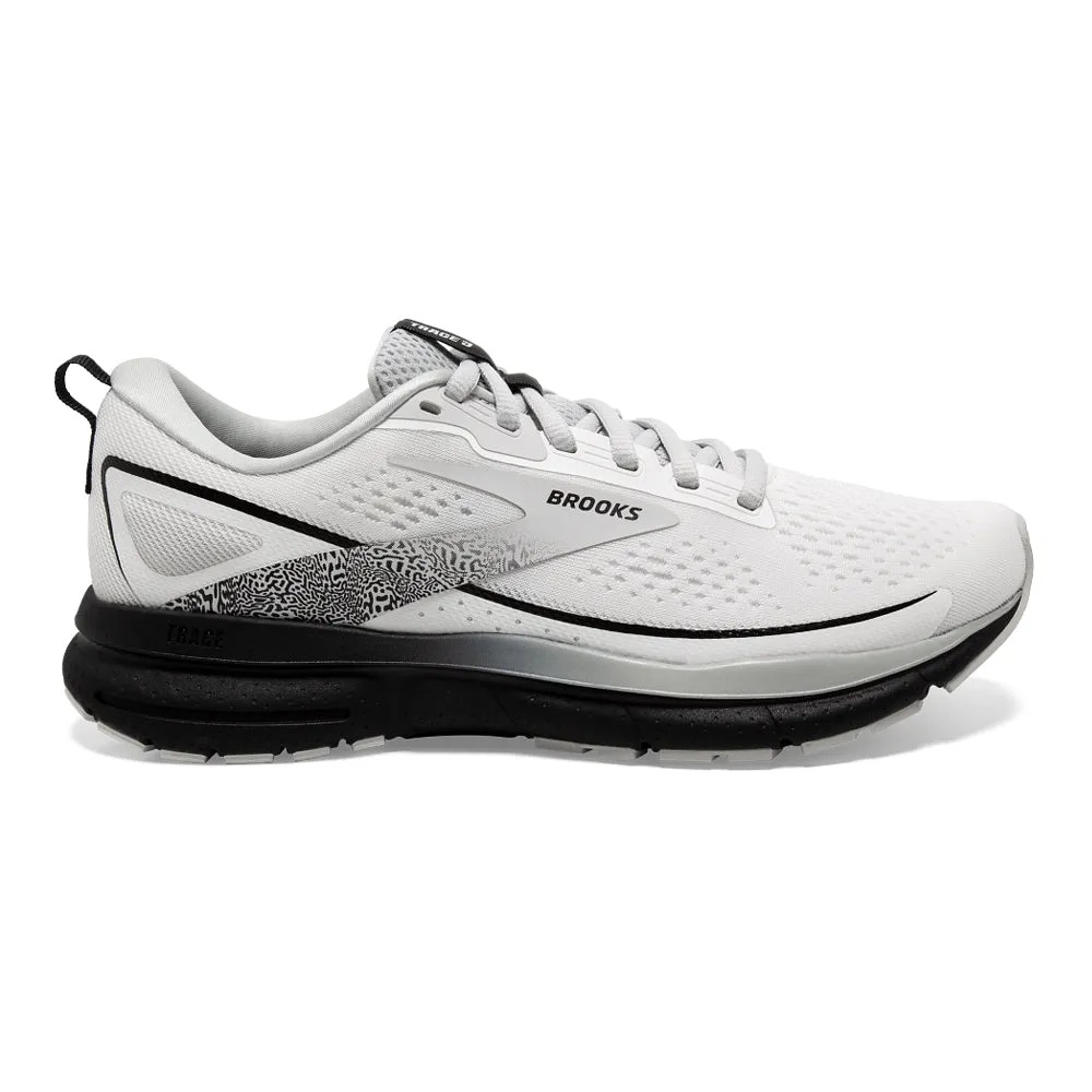 Women's Brooks Trace 3, White/Oyster/Black, 7.5 B Medium