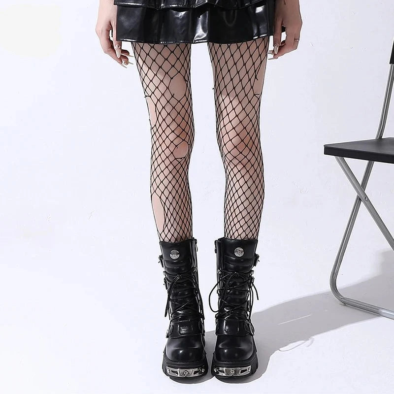 Women's Platform Ankle Boots Motorcycle Boots Mid-calf Military Boots Gothic Belt Punk Shoes Metal Buckle